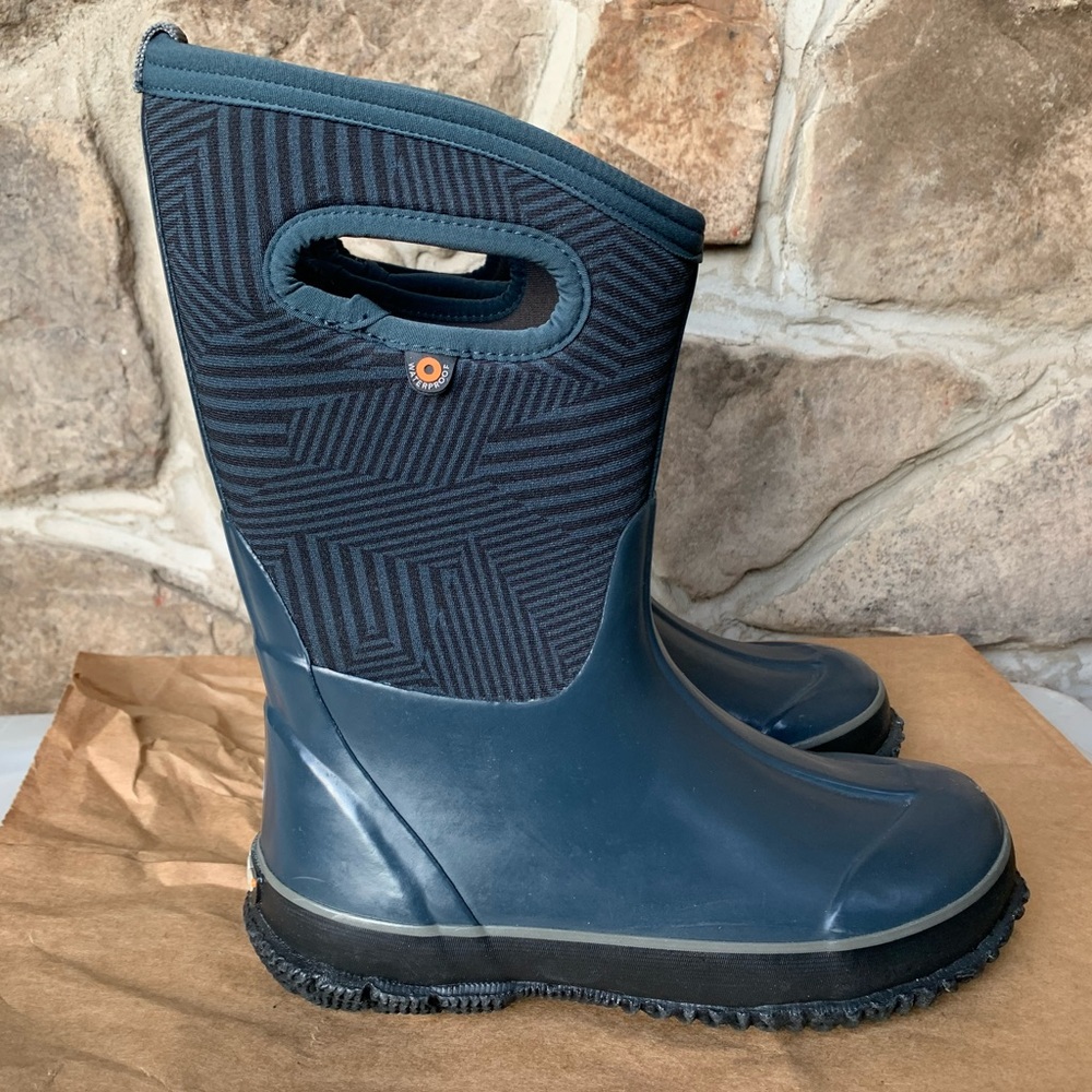 Bogs Kids Classic High Rubber Boots Navy Phaser